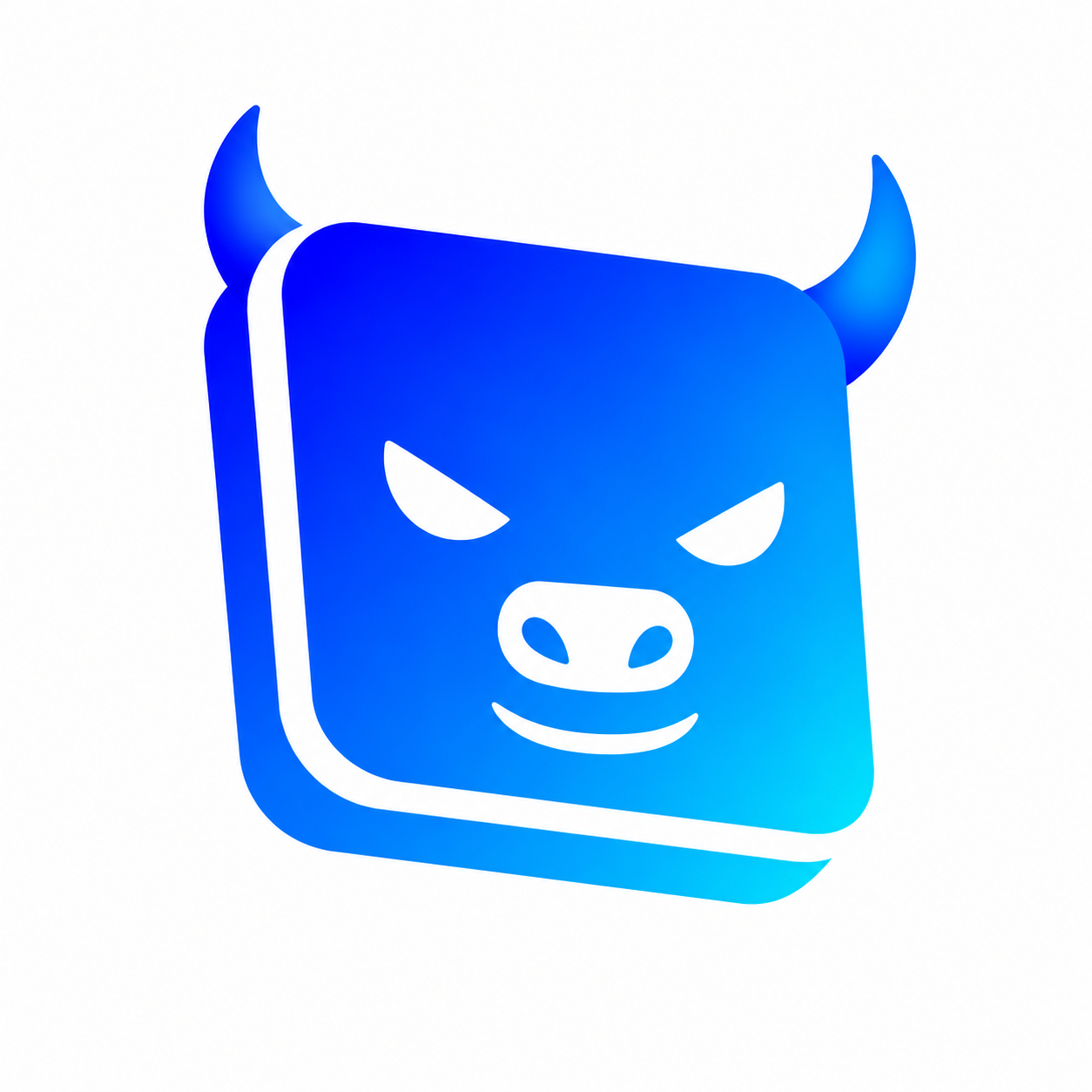 Blue Base Bull Logo